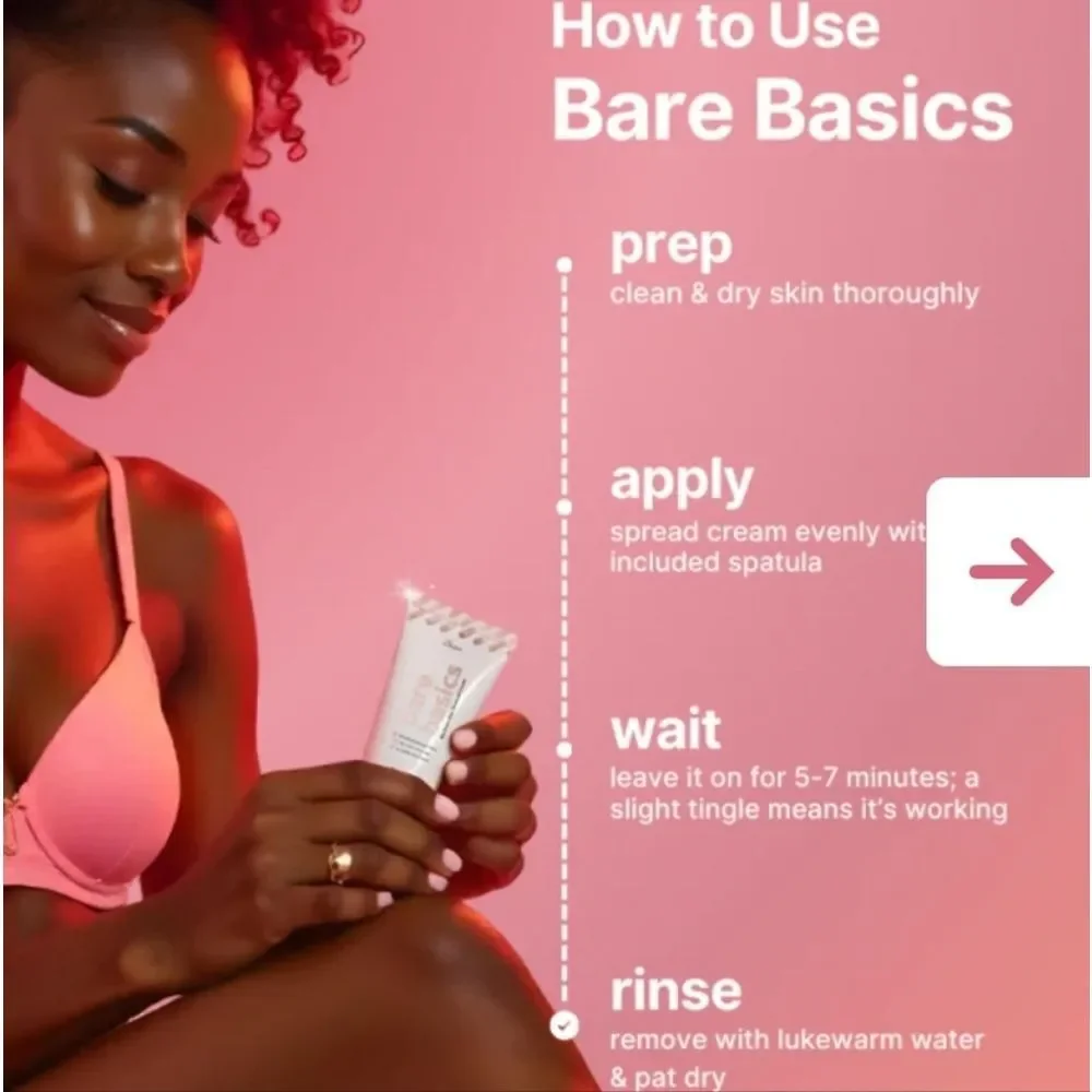 Her Liaison BARE BASICS No Shave Cream NEW Hair Removal